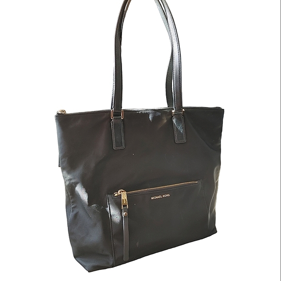 Michael Kors Nylon Leather Tote Bag - Picture 14 of 16